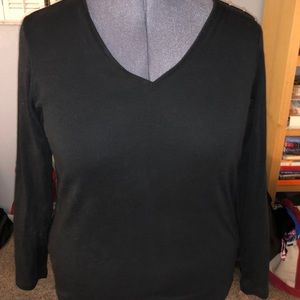 Ralph Lauren 3X Black v-neck tee